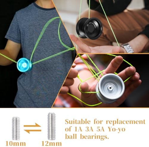 Abeillo yo-yo maintenance kit components laid out on white surface