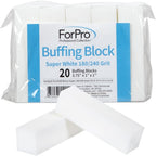 ForPro Professional Collection Super White Buffing Block front view