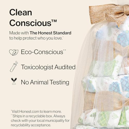 Packaging details of The Honest Company size 1 regular diaper cake set