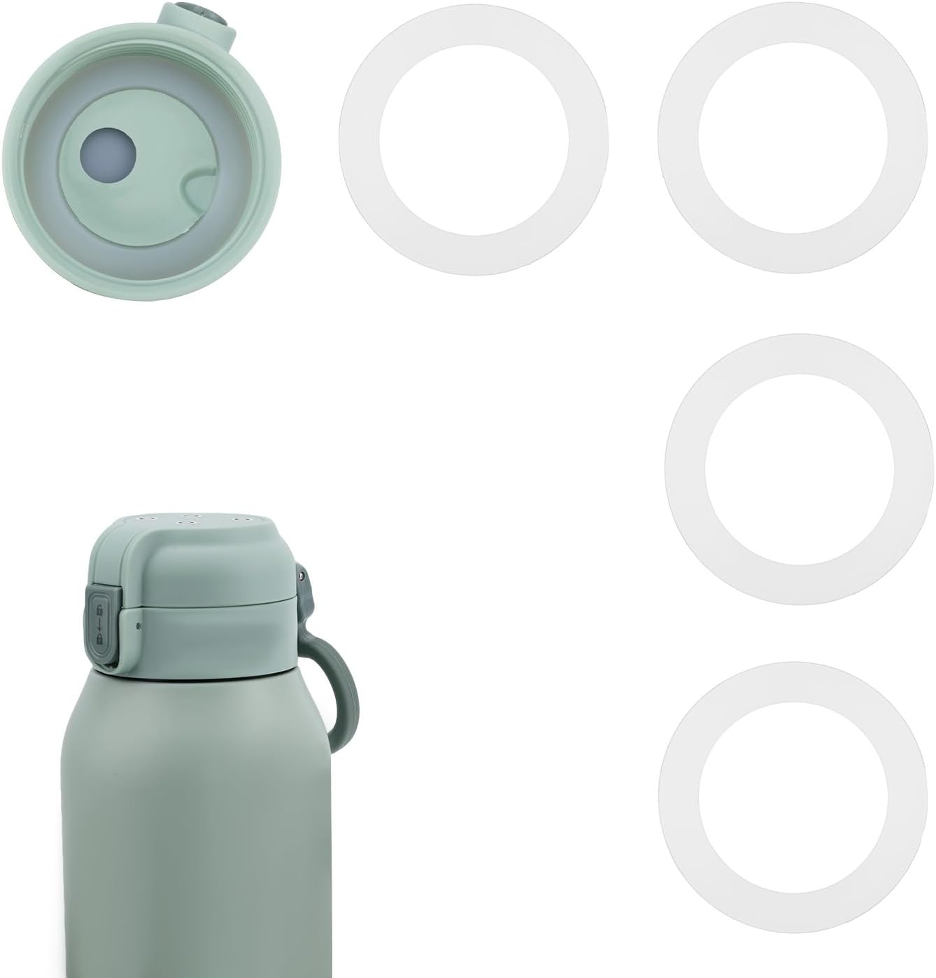 Fukaisu baby bottle warmer replacement gasket 4 piece set front view
