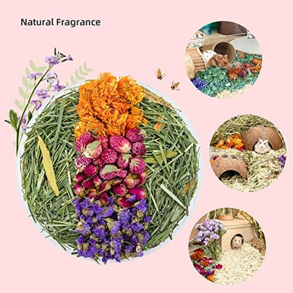 Niteangel Natural & Soft Hamster Bedding Mate Small Animal Habitat Decor for Syrian Dwarf Hamsters Gerbils Mice Degus Bunny or Other Small-Sized Pet (Flowers Scent Path) - Image 5