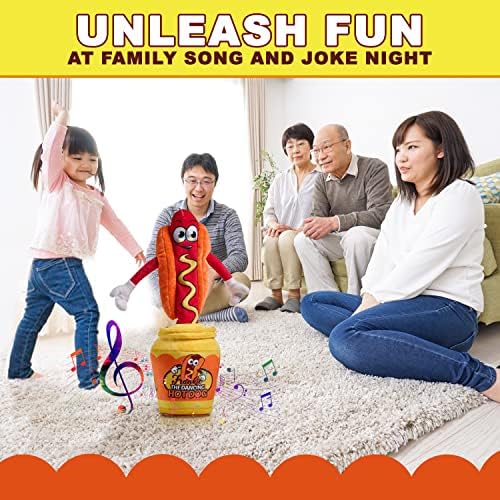 Authentic Gagster yodeling hot dog plush dancing with built in flashing lights