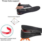 Klursy elevator shoe inserts with air cushion heel for shock absorption.