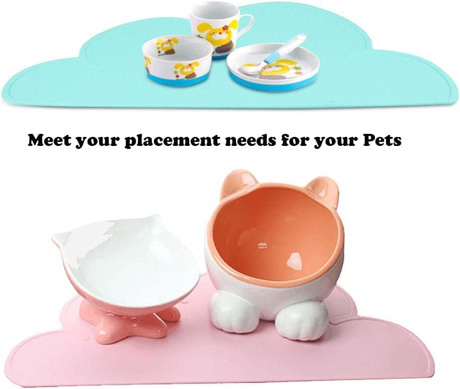 Love Dream Silicone Pet Feeding Mat White waterproof material
