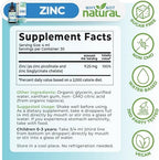 Bioavailable liquid zinc supplement by Why Not Natural in a 260.0g glass bottle