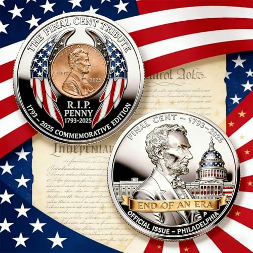 Cslica Symbolic Final Penny Keepsake displayed in a protective collector sleeve