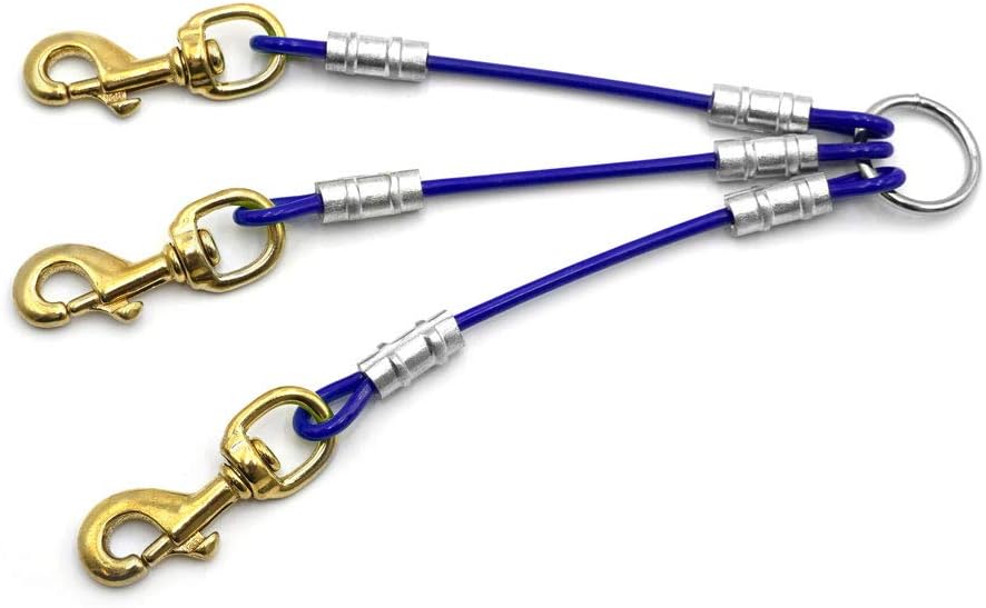 Outdoor Dog Supply Heavy Duty 3 Dog Leash Splitter front view for multi-dog walking.