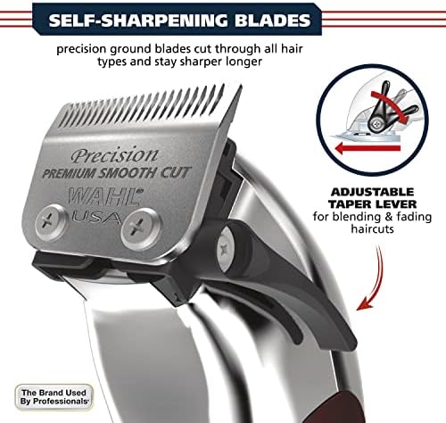 Wahl USA imported home haircutting trimmer kit with premium eight foot braided cord