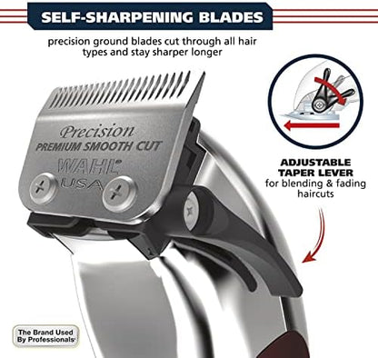 Wahl USA imported home haircutting trimmer kit with premium eight foot braided cord
