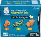 Nutritious Gerber single ingredient baby food purees