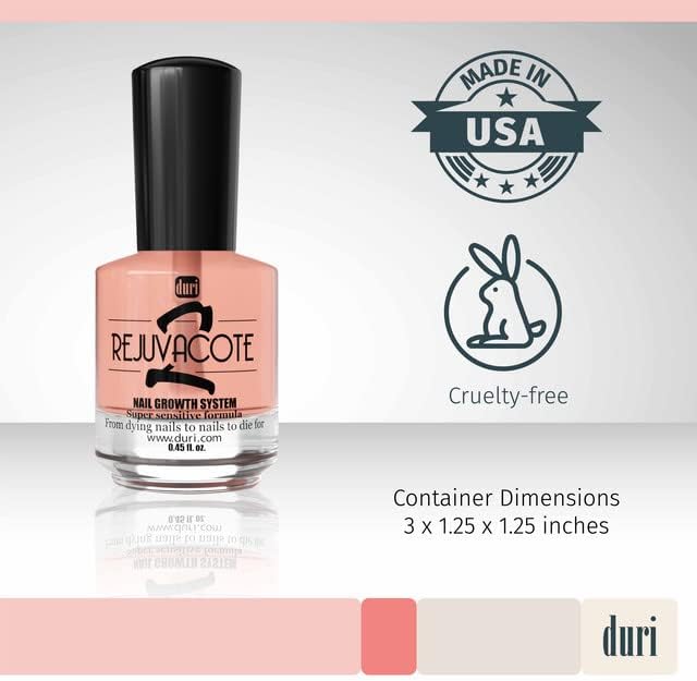 Professional base and top coat system by Duri for healthy and strong fingernails