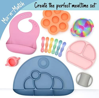 Packaging view of the USA imported PrimaStella Little Dippers first stage baby feeding set.