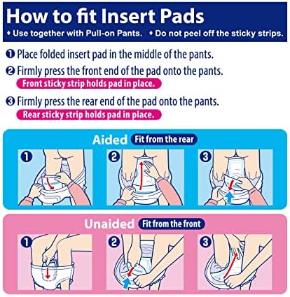Refre absorbent incontinence liners packaging details