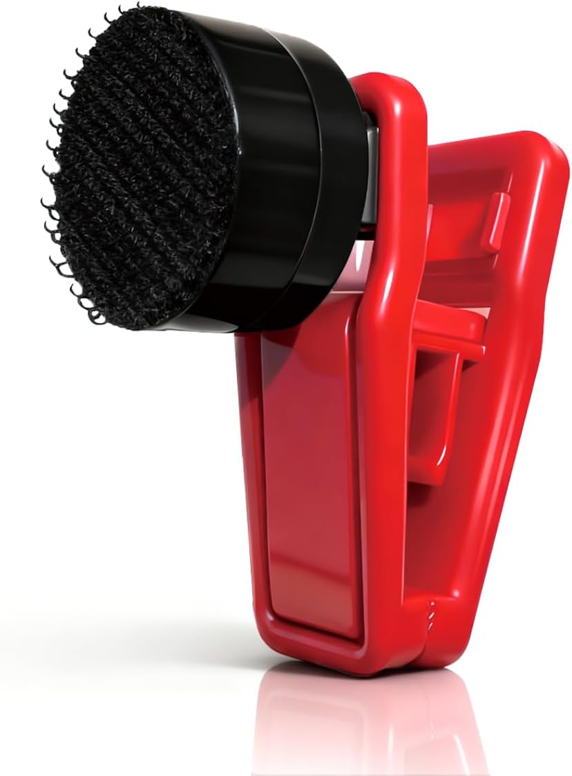 Miofis black magnetic fish feeder clip package contents including the internal and external magnets.