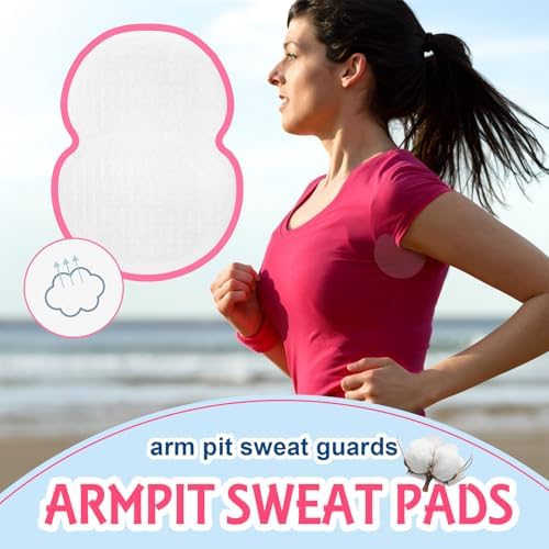 Men and women invisible sweat guards laid flat