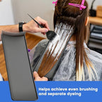 Black plastic hair coloring tool kit for even highlights