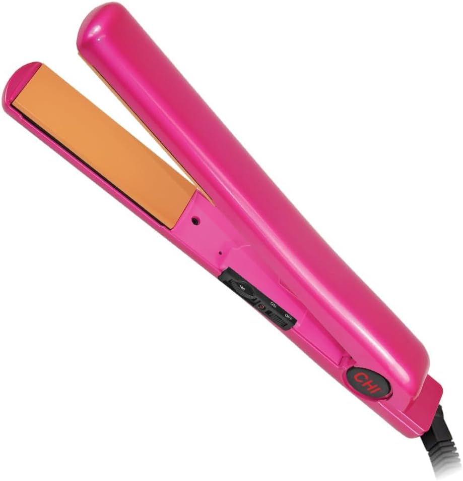 CHI Tourmaline Ceramic 1 inch Flat Iron Pure Pink front view