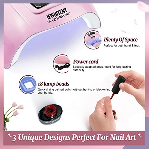 Side profile of Jewhiteny 54W UV LED nail dryer