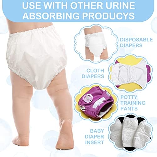 Funtery reusable diaper covers unisex white potty training underwear