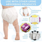 Funtery reusable diaper covers unisex white potty training underwear