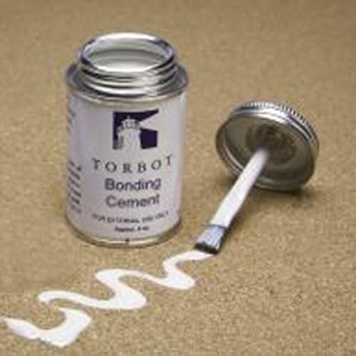 Torbot Liquid Bonding Cement 4 Ounce Can front view showing brush top applicator for ostomy care.