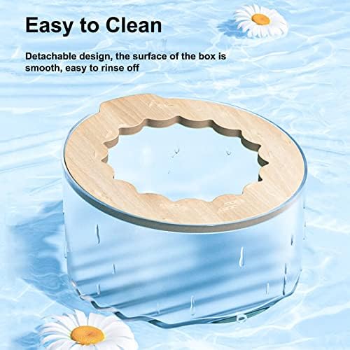 Detachable parts of Wenriko hamster sand bath box for easy cleaning