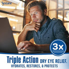 Authentic USA imported Systane Pro PF eye drops for long lasting hydration.