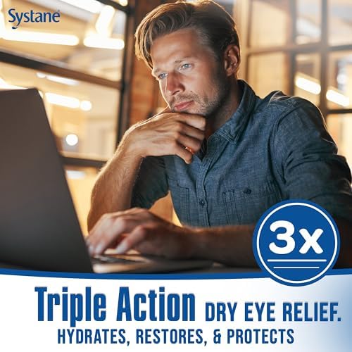 Authentic USA imported Systane Pro PF eye drops for long lasting hydration.