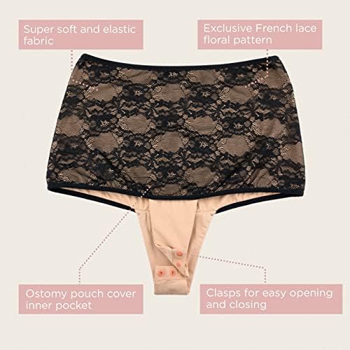 Discreet stoma support garment for intimate moments