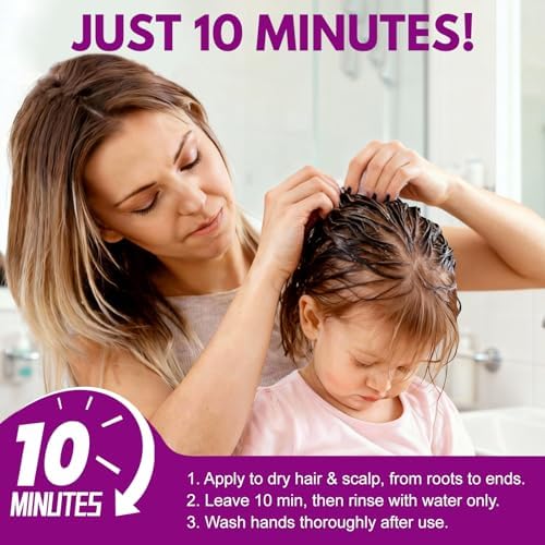 Instructions panel on Euphea Ivermectin head lice lotion box