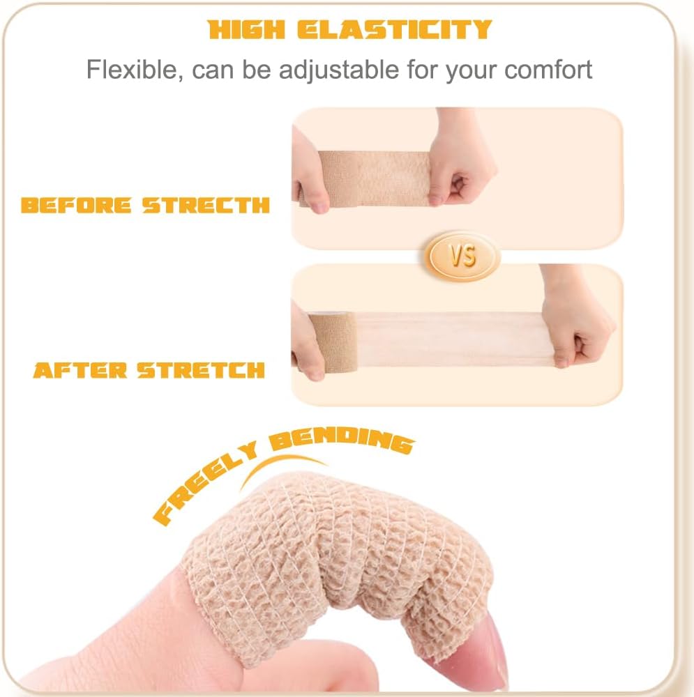 Close up of cohesive bandage texture and material