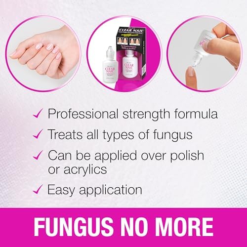 Dr. G's Clear Nail Antifungal Treatment applied to the skin around the fingernails.