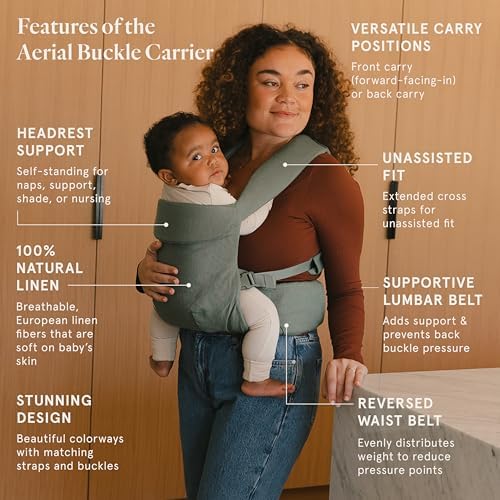 WildBird baby carrier showing padded cross straps design