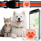 BONSO smart pet tracking collar showcasing the adjustable strap and durable anti-lost device casing.