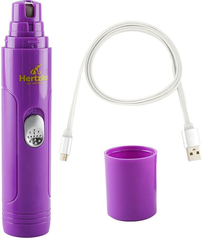 Hertzko electric pet nail grinder front view professional pet grooming tool