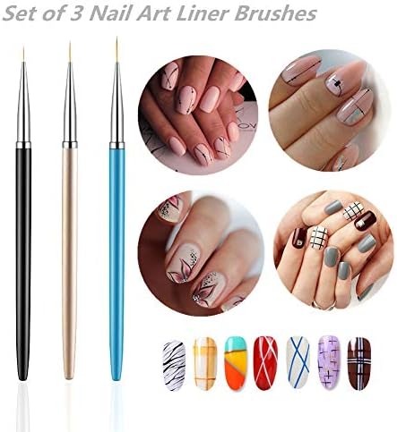 Packaging presentation of the Squligt nail art brush set in protective tubes