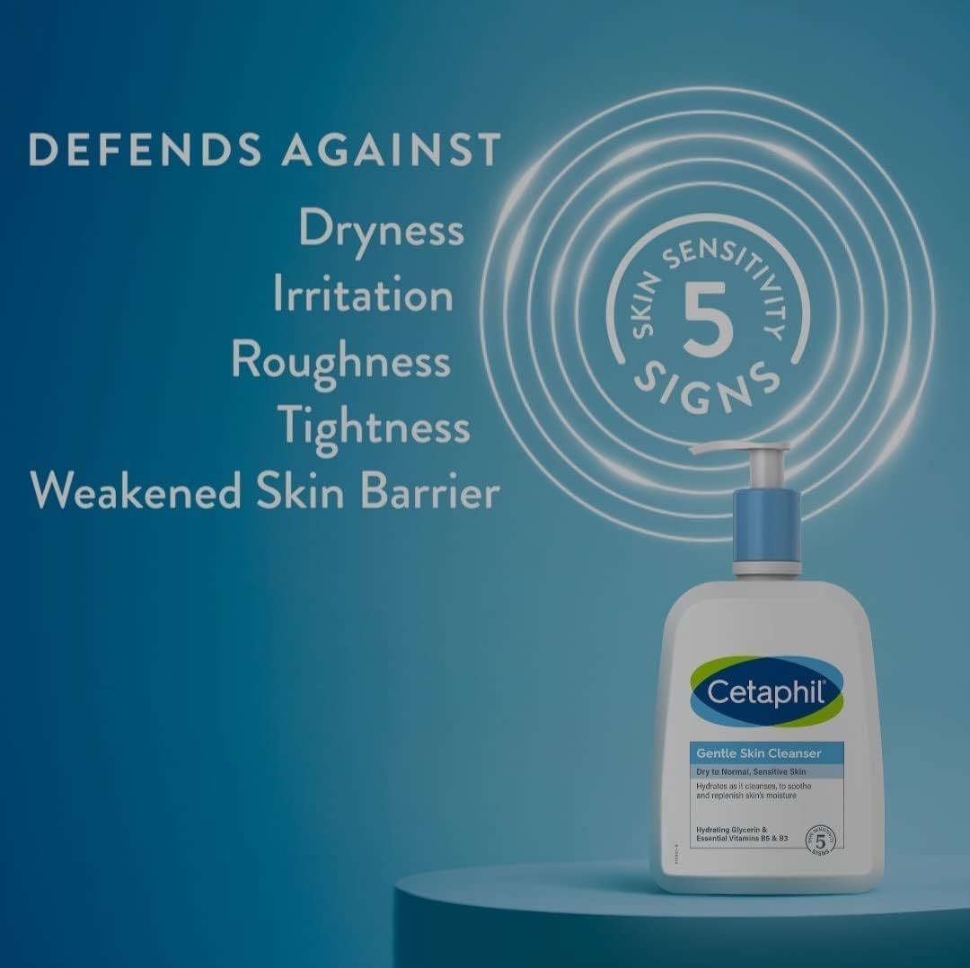 Cetaphil hydrating face wash packaging label details