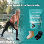 Beltwell compression wrap showing open heel design for stability