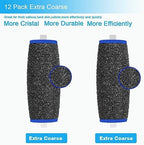 Close up of abrasive texture on MOVELOVE callus remover roller refills
