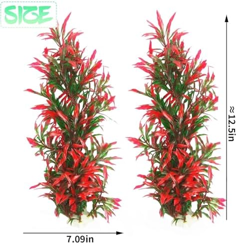 Tfwadmx maintenance free plastic aquarium plants suitable for both freshwater and marine tanks.