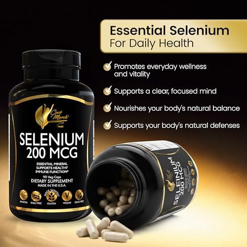 Supplement facts label on the back of Cocó March Selenium dietary supplement