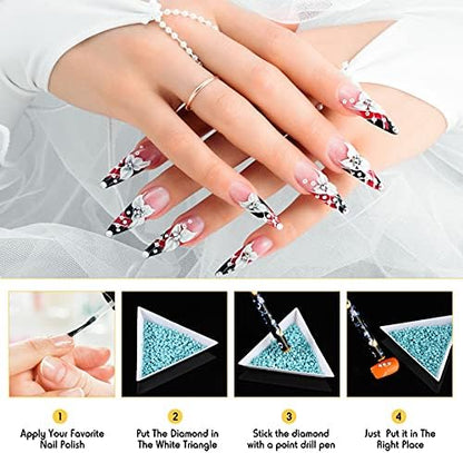 Collection of diamond painting and nail art tools by Maitys