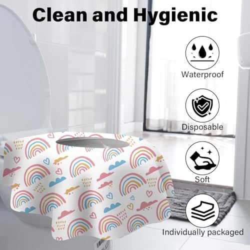 Extra large waterproof travel commode liner unfolded showing full coverage design