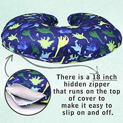 Side view of Tanofar breastfeeding pillow case for newborns