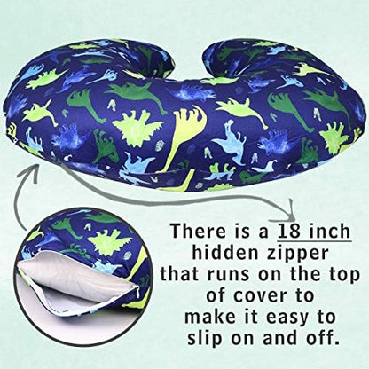 Side view of Tanofar breastfeeding pillow case for newborns