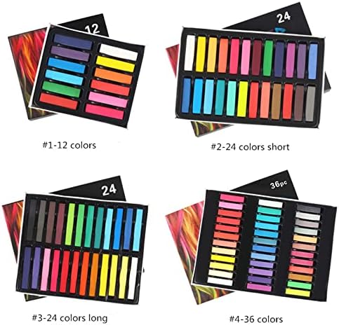 Variety of colors available in Joyeee hair chalk kit