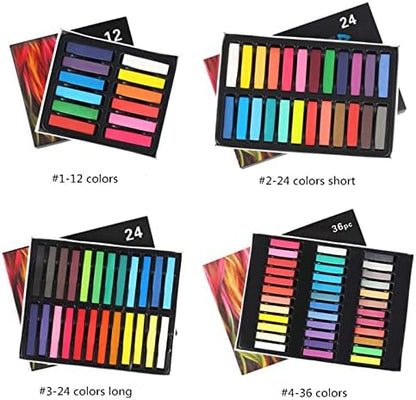 Variety of colors available in Joyeee hair chalk kit