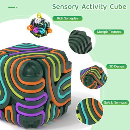 An adult using the Accevo 3D sensory board to relieve stress and improve hand finger dexterity.
