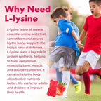 Nutritional facts panel on Mchokuu L-Lysine bottle