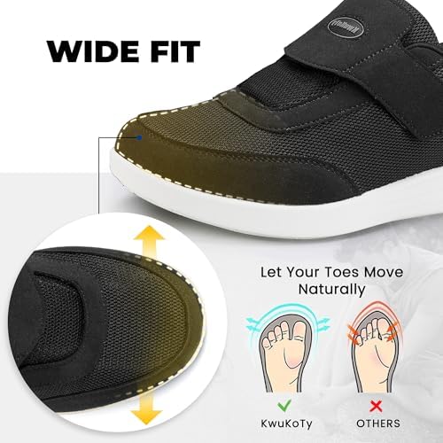 Side profile of KWUKOTY Relax Series sneakers highlighting the air cushion sole.